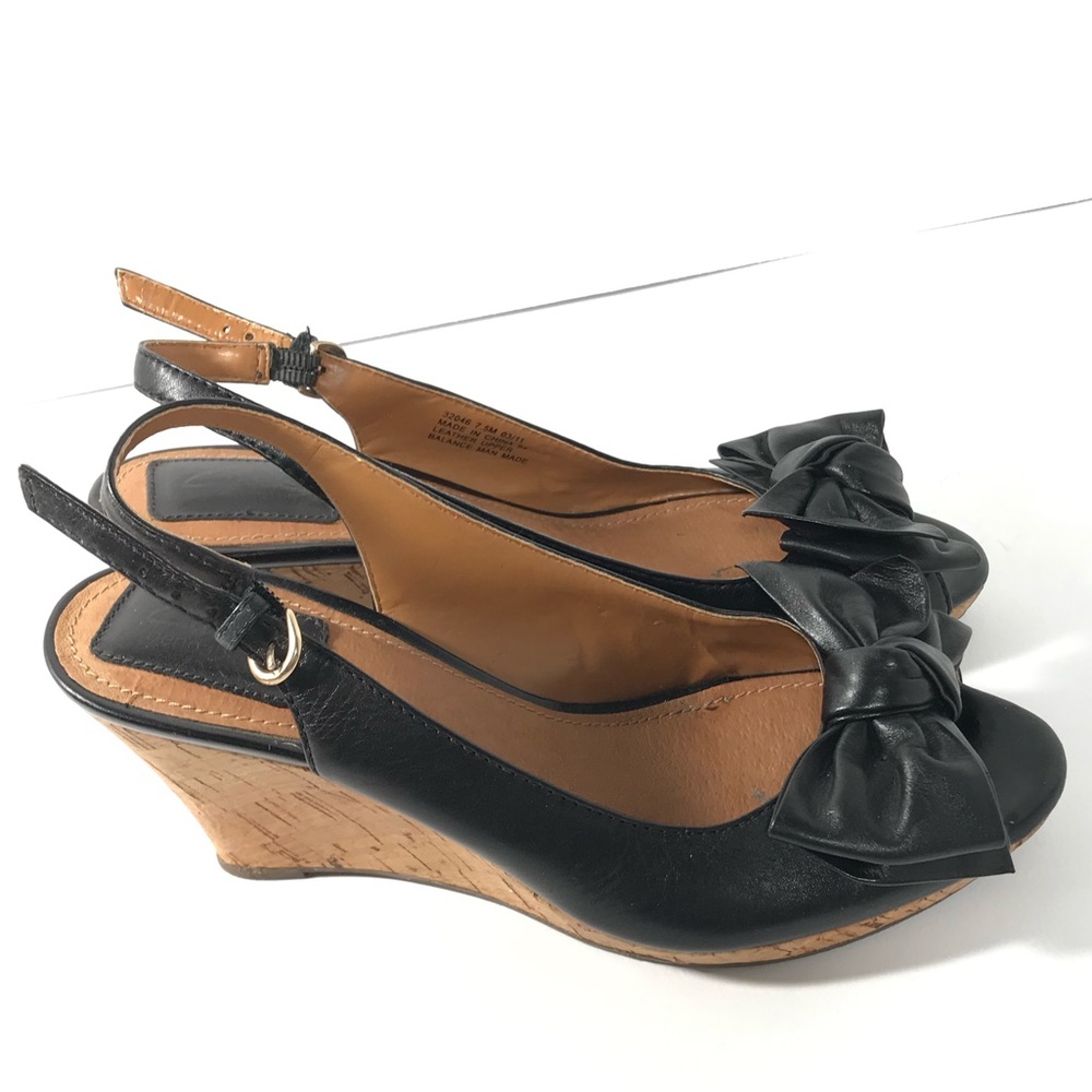 Clarks Cork Leather Upper Wedge